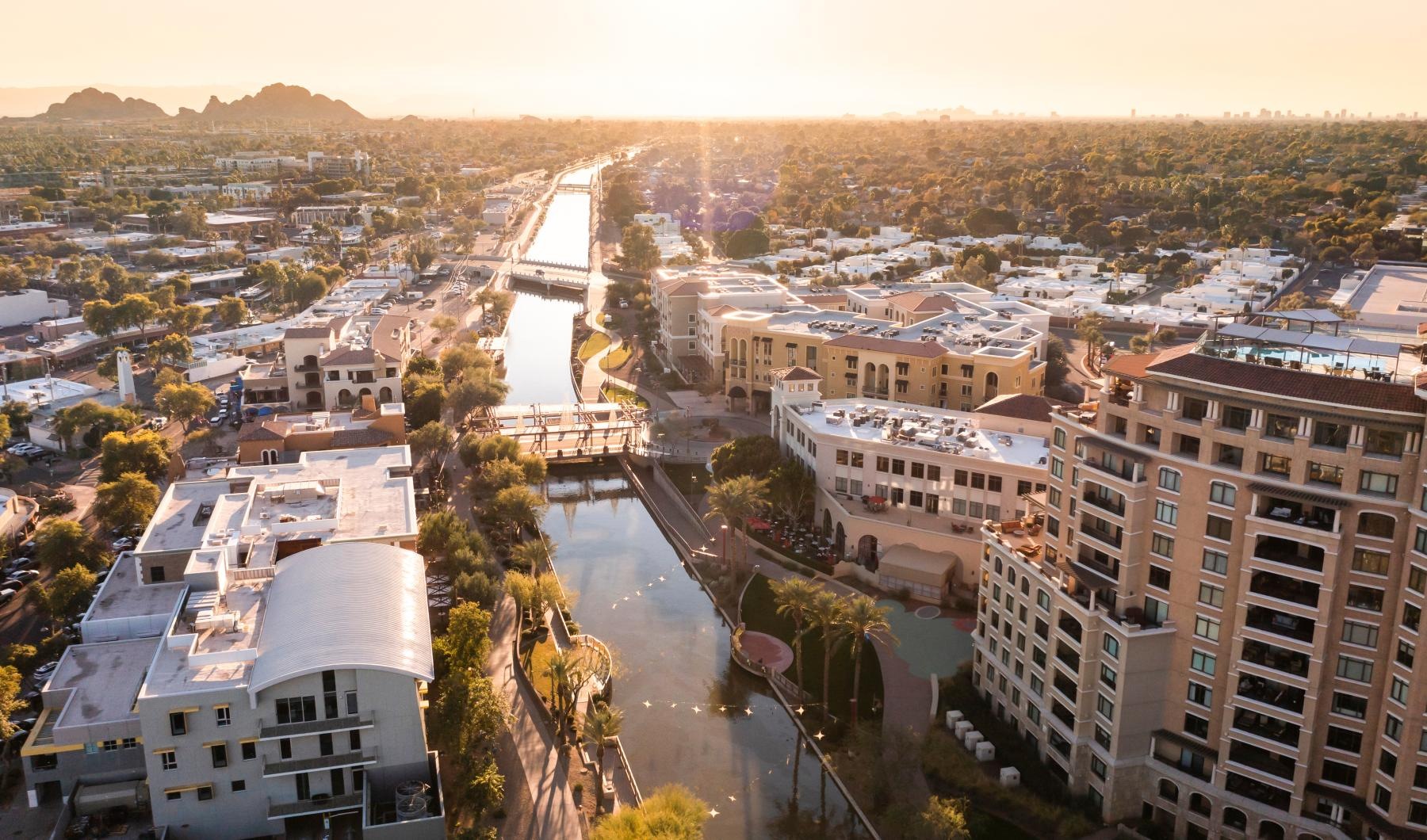 Settle into comfort at The Monde Scottsdale a river running through a city